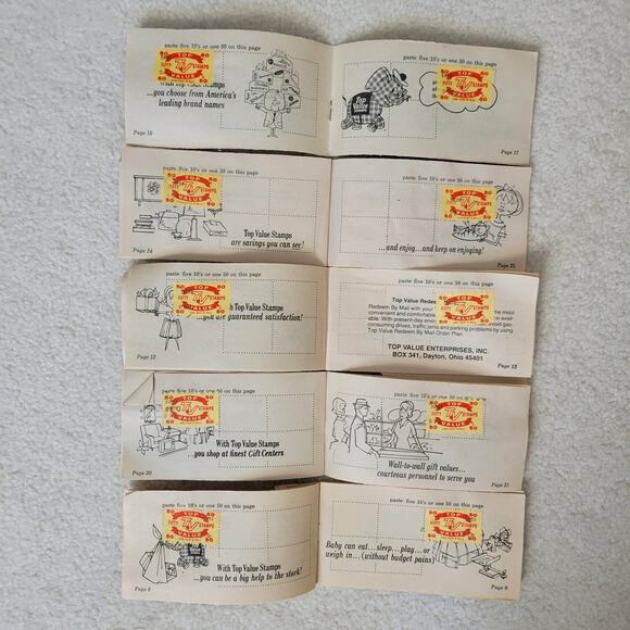 Vintage Nostalgic Top Value/S& H Green Stamps Saver Books/Stamps Collection - Picture 8 of 9